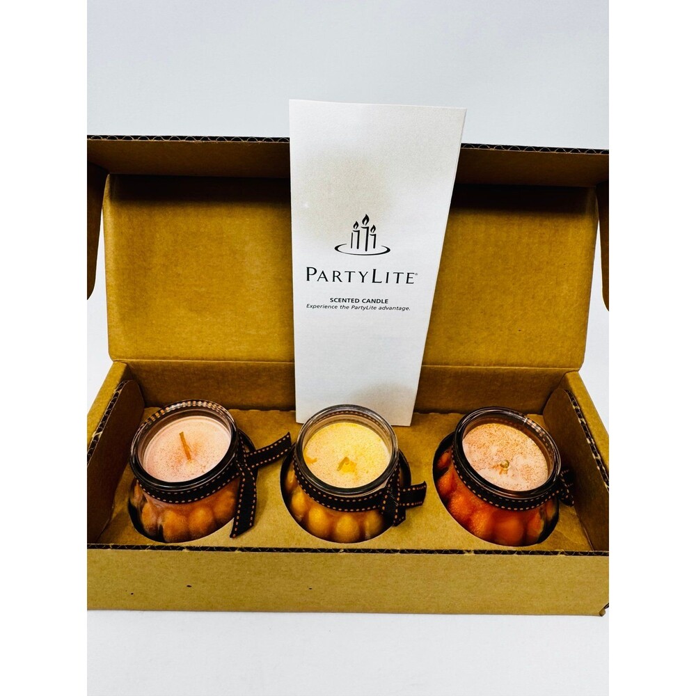 Partylite joy of autumn candles set of three